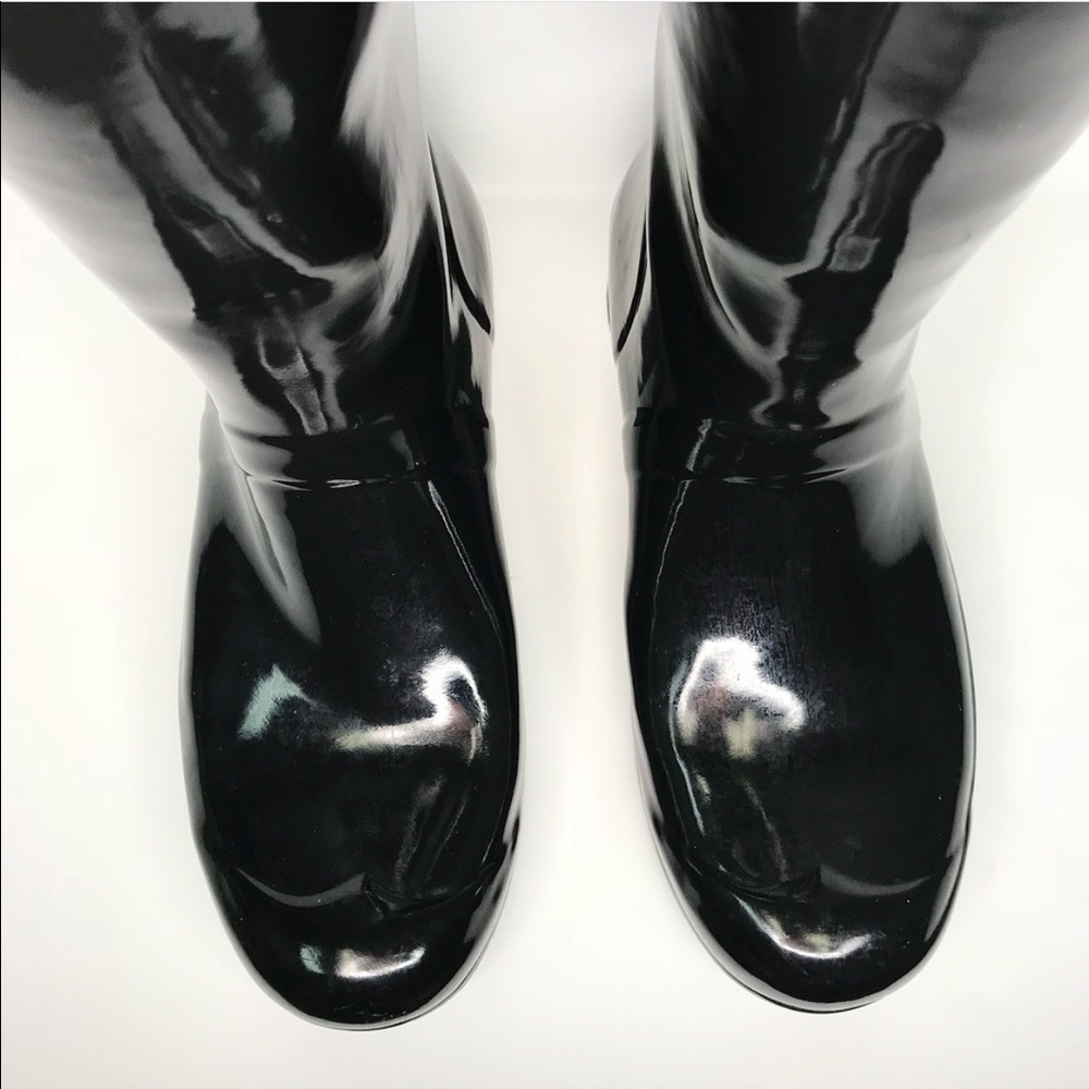 Hunter boots original tall black gloss size 8 - Picture 3 of 7